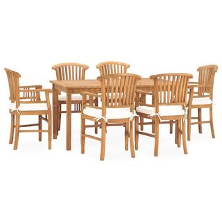 VidaXL set da pranzo da giardino Teak riciclato  