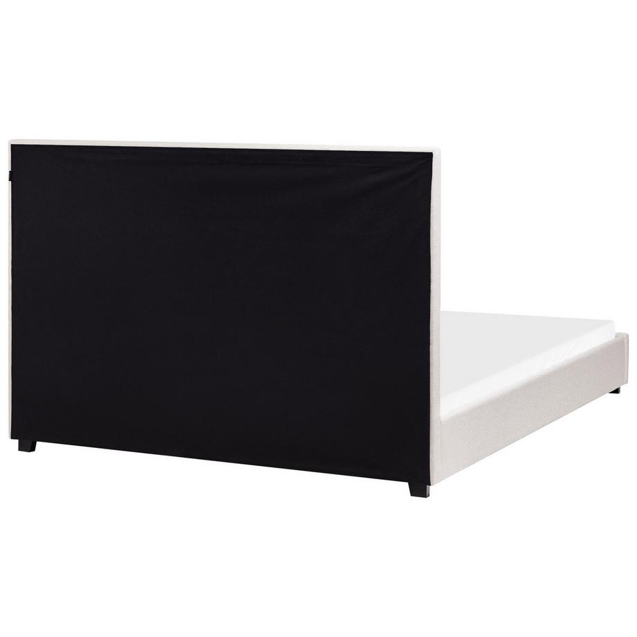 Beliani Letto en Tessuto Moderno ROUEN  