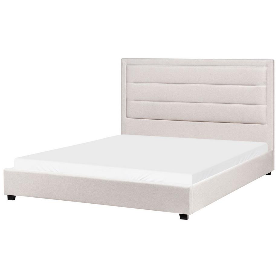 Beliani Letto en Tessuto Moderno ROUEN  