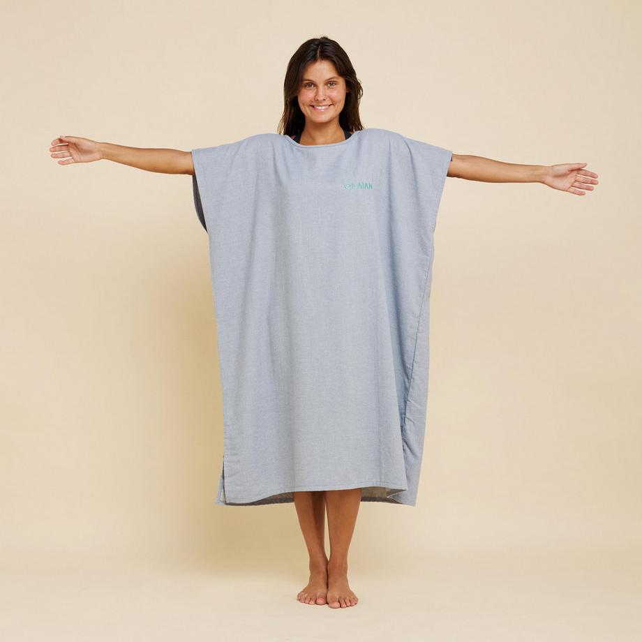 OLAIAN Poncho Surf 100 Adulto Grigio  