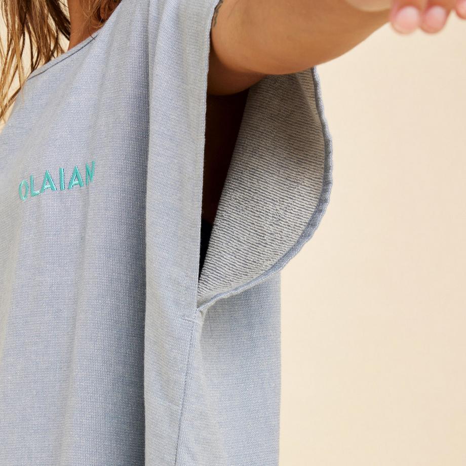 OLAIAN Poncho Surf 100 Adulto Grigio  