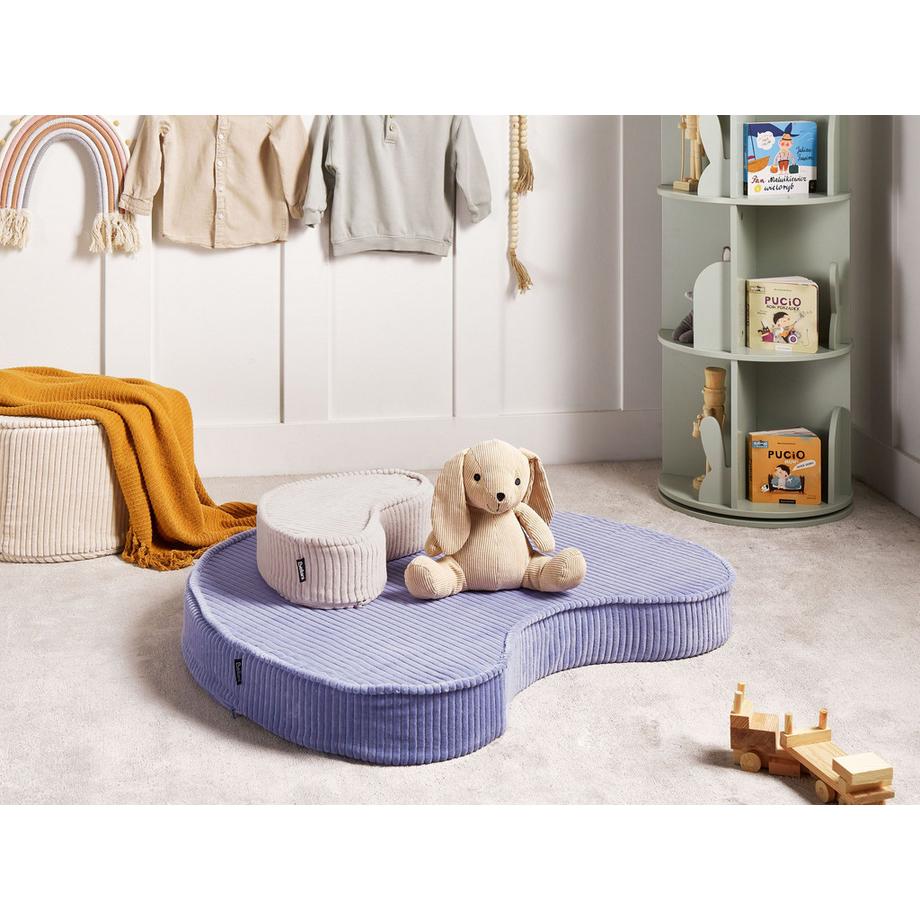 Beliani Pouf en Velluto  NILI  