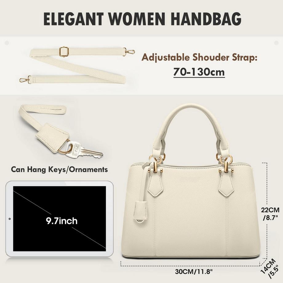 Only-bags.store Mittelgroße Handtasche mit verstellbarem Schultergurt  