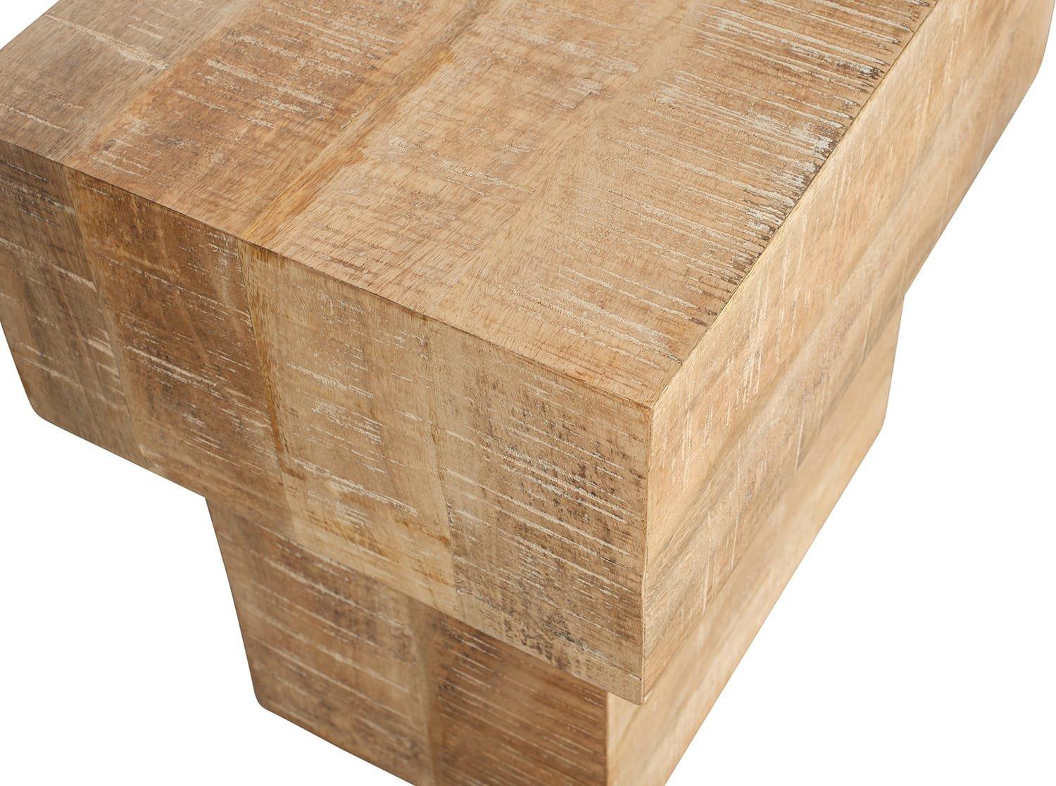 mutoni Table d'appoint naturel 50x35  