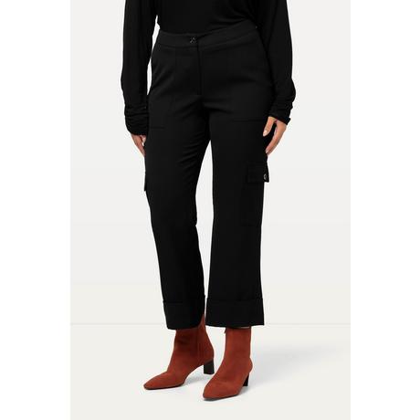Ulla Popken Mandy Weites Bein Cargohose Komfortbund  