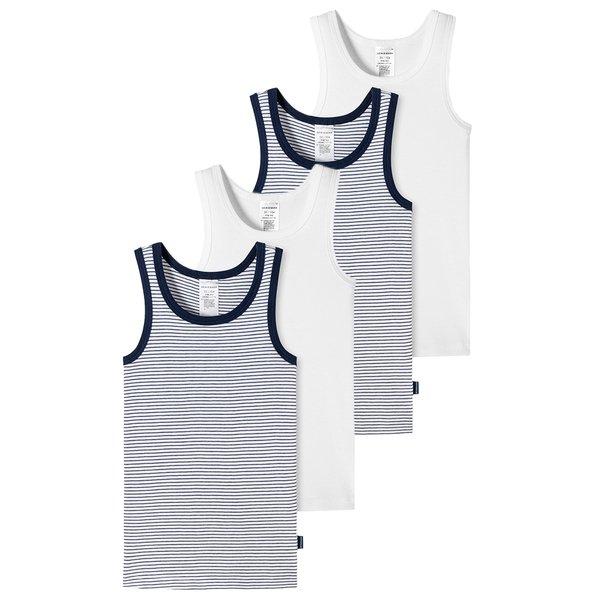 Image of 4er Pack Kids Boys Feinripp Organic Cotton - Unterhemd Jungen Multicolor 104