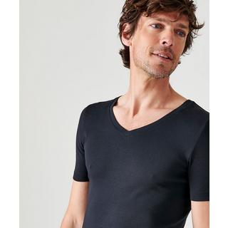 Damart  Lot de 2 tee-shirts col V Essential pur coton peigné. 