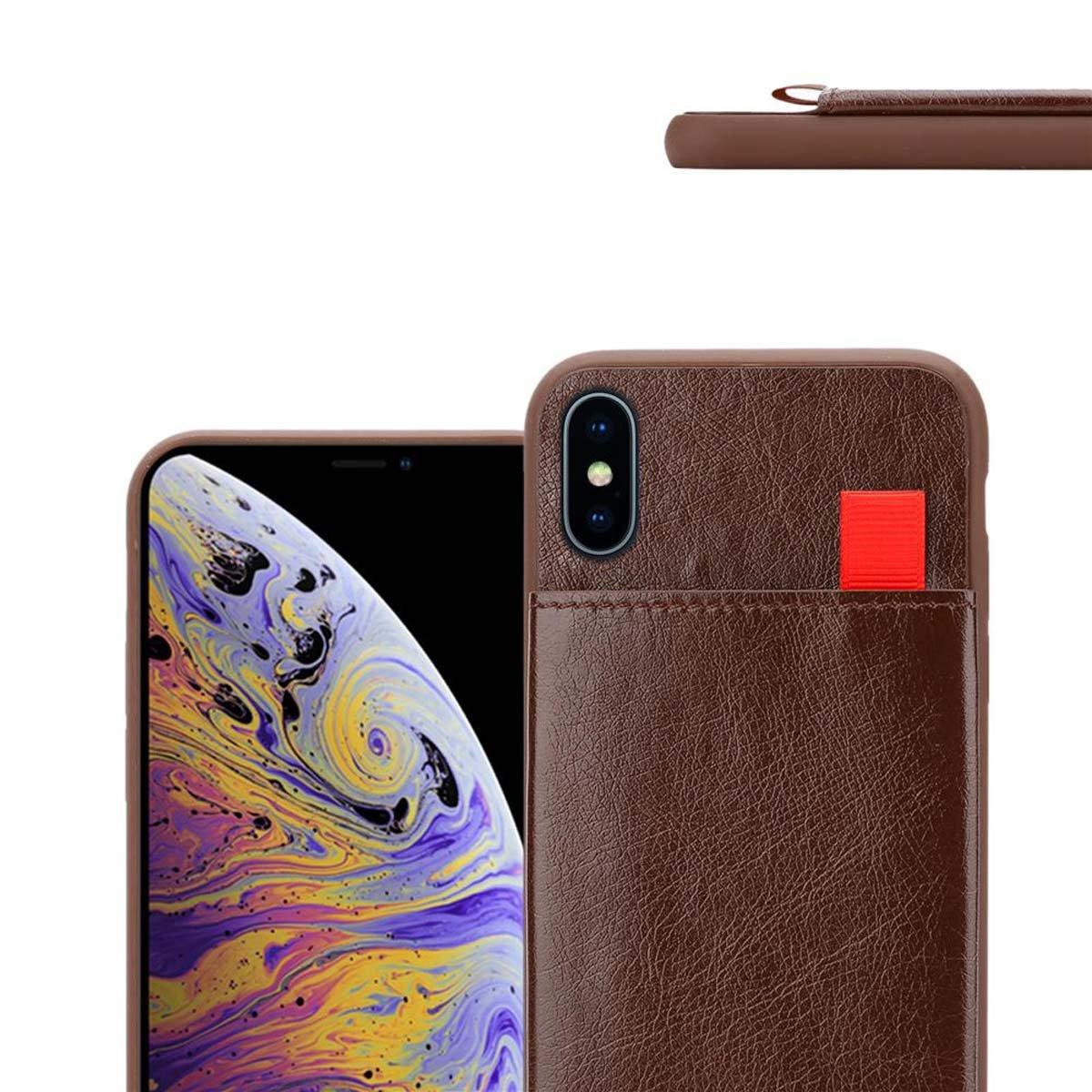 Cadorabo  Hülle für Apple iPhone XS MAX TPU Silikon Kunstlederüberzug 