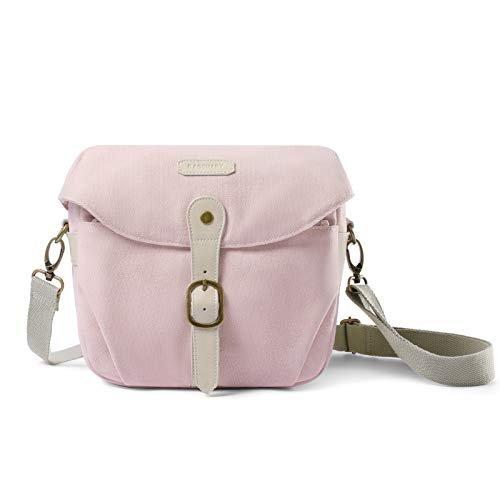 Image of Kameratasche Spiegelreflex, Foto Tasche Schultertasche für SLR-Kamera und Zubehör (Rose)