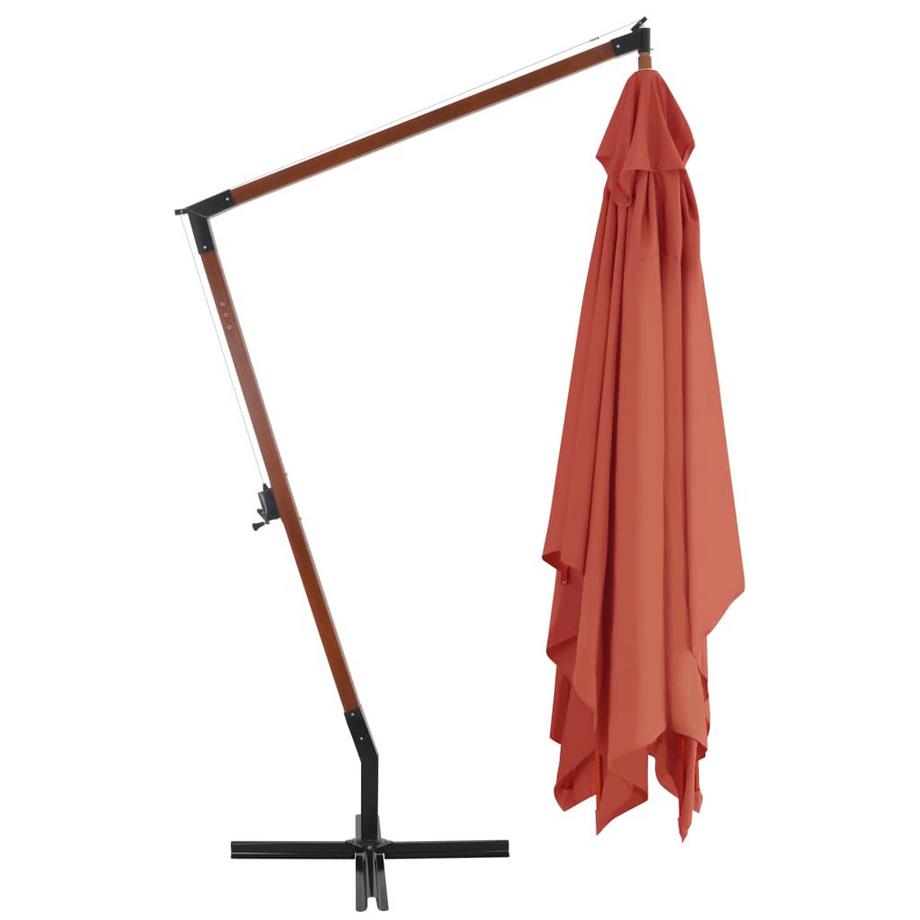 VidaXL Parasol de jardin en porte-à-faux  