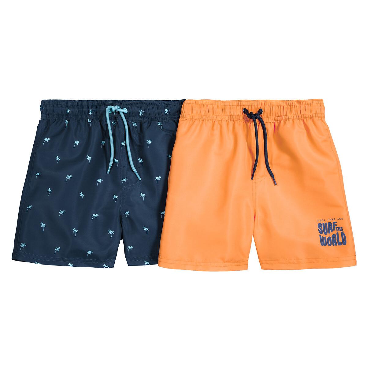 Image of 2er-pack Badeshorts Jungen Orange 102