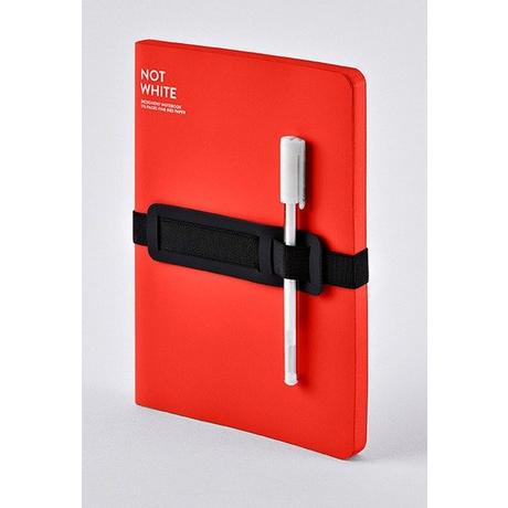 Nuuna NUUNA Notizbuch Not White A5 55218 Red,blanko,176 S.  