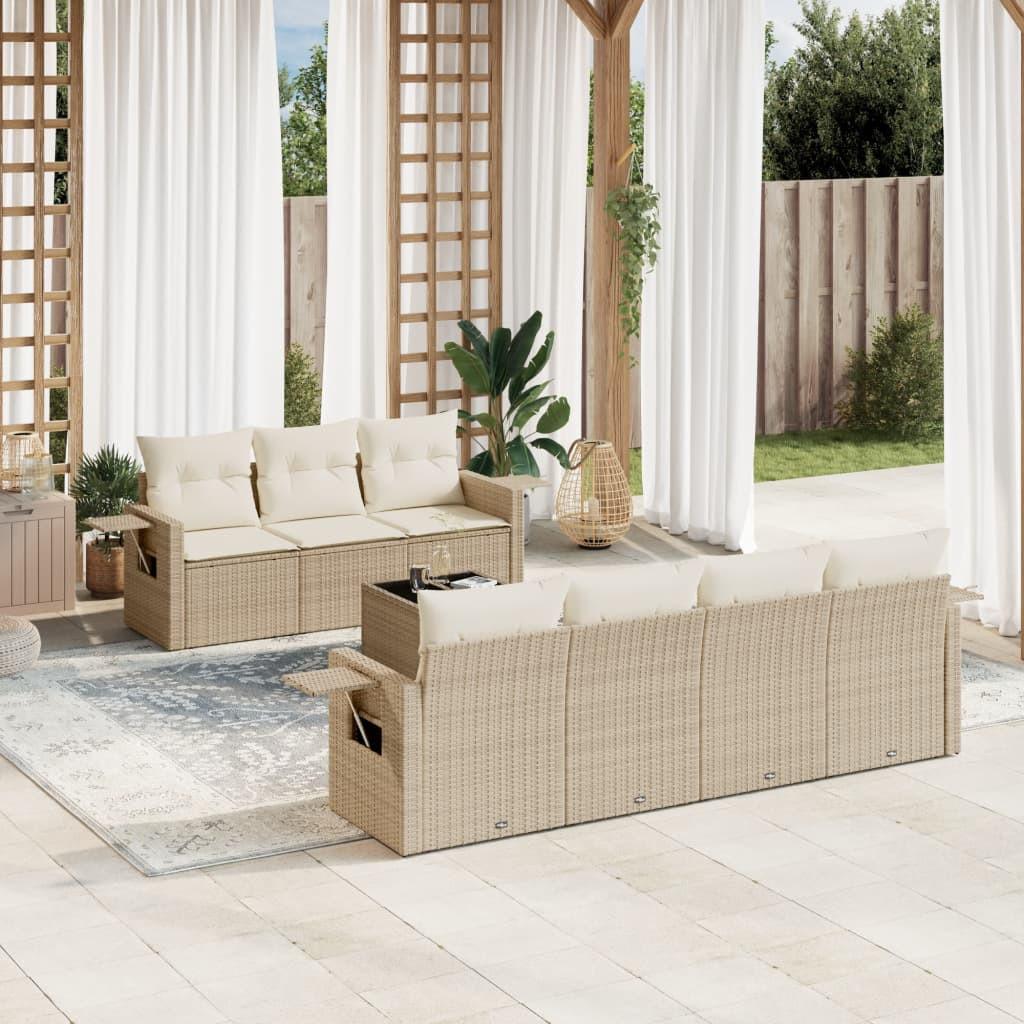 VidaXL set divano da giardino Polirattan  