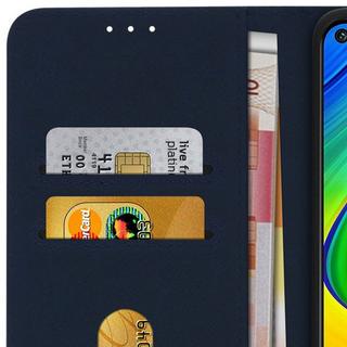 Avizar  Custodia Folio Xiaomi Redmi Note 9 blu 