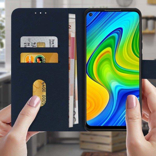 Avizar  Custodia Folio Xiaomi Redmi Note 9 blu 