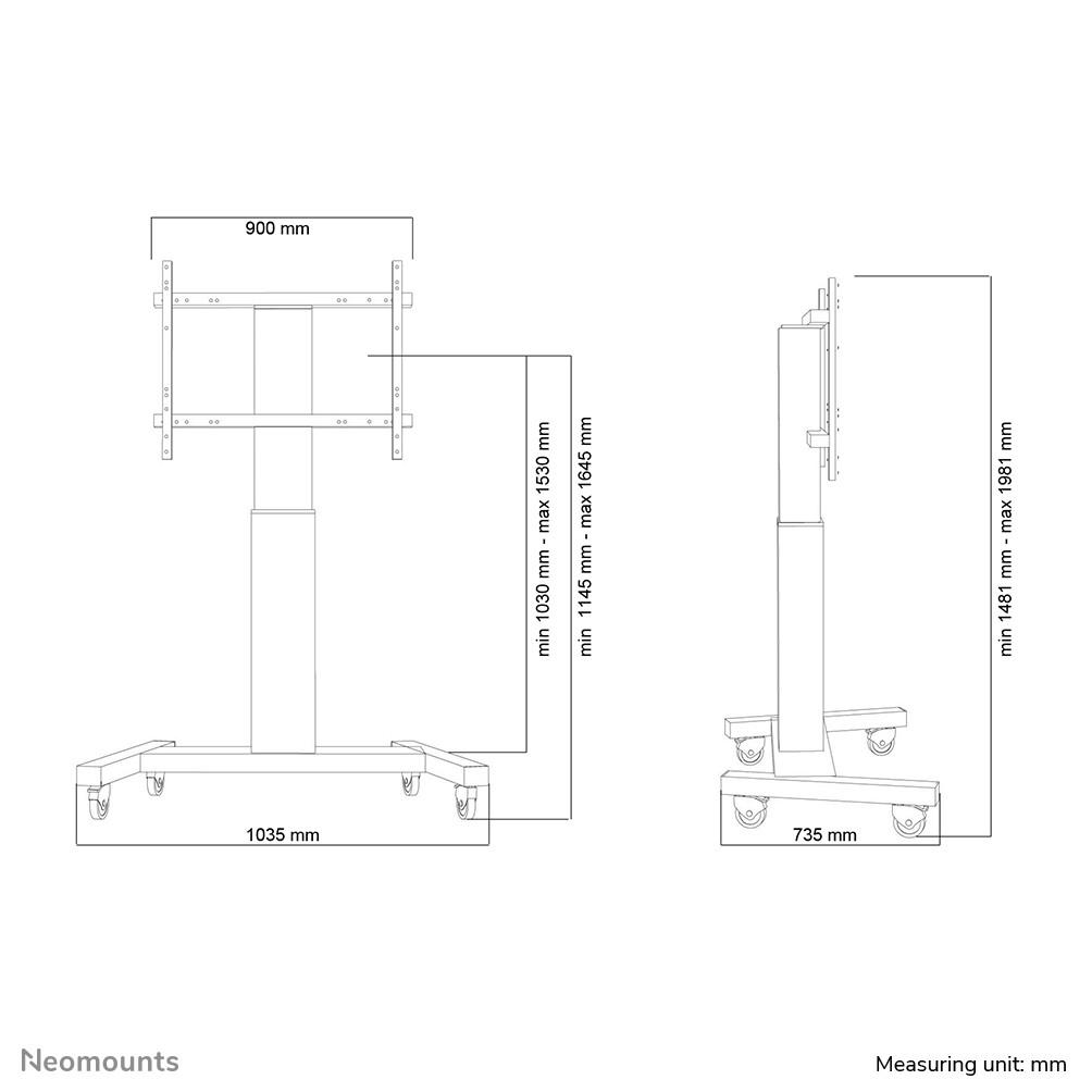 Neomounts by Newstar  Neomounts Mobiletto portatile per TV 