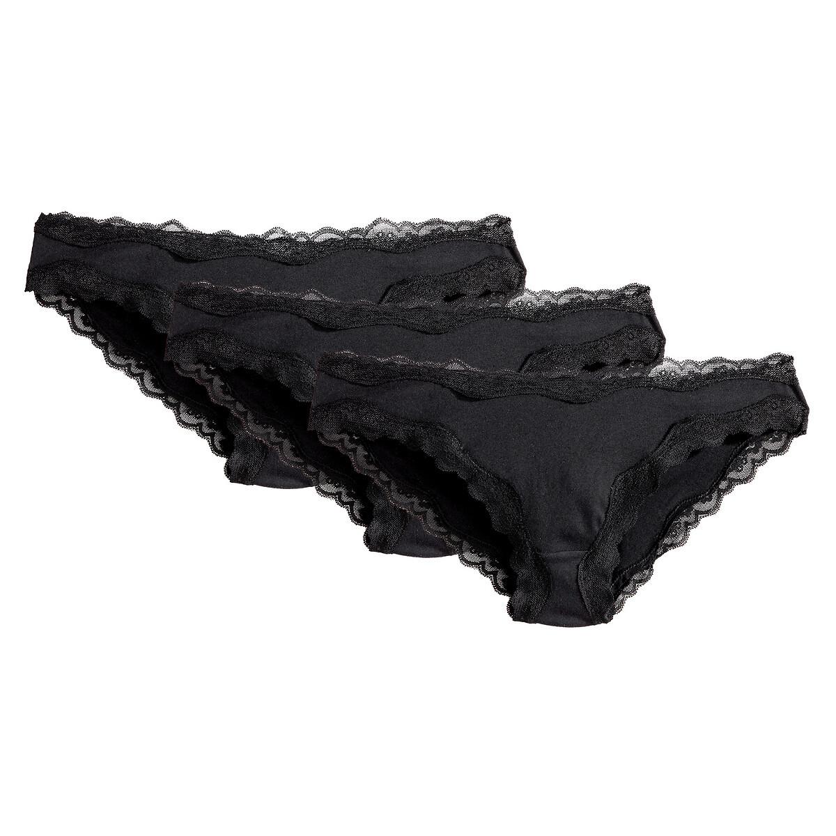 Image of 3er-pack Slips Damen Schwarz 38