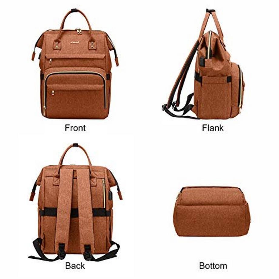 Only-bags.store Sac à dos ordinateur portable 15.6 pouces élégant étanche rectangulaire sac d'école  