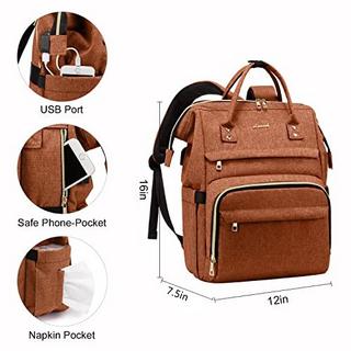 Only-bags.store  Laptoprucksack 15,6 Zoll, Stylischer Rucksack, Wasserdichte Rechteckige Schulrucksack Schultasche 