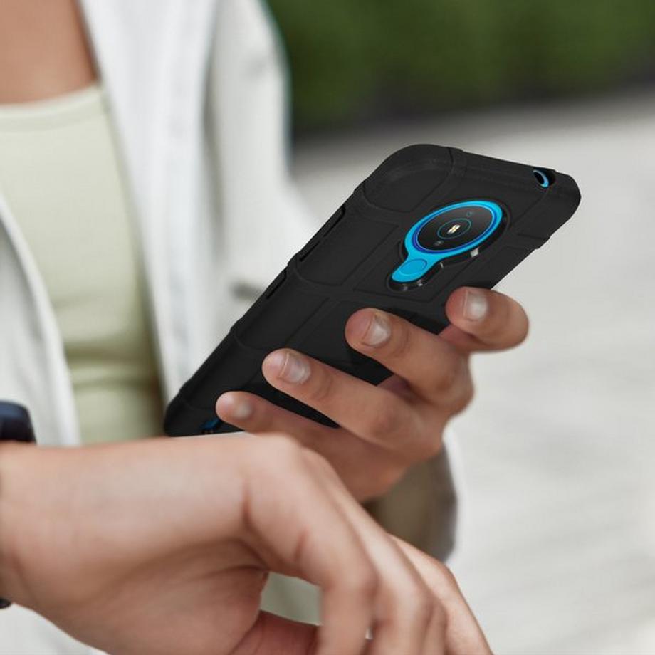 Avizar  Nokia 1.4 Silikonhülle Schwarz 