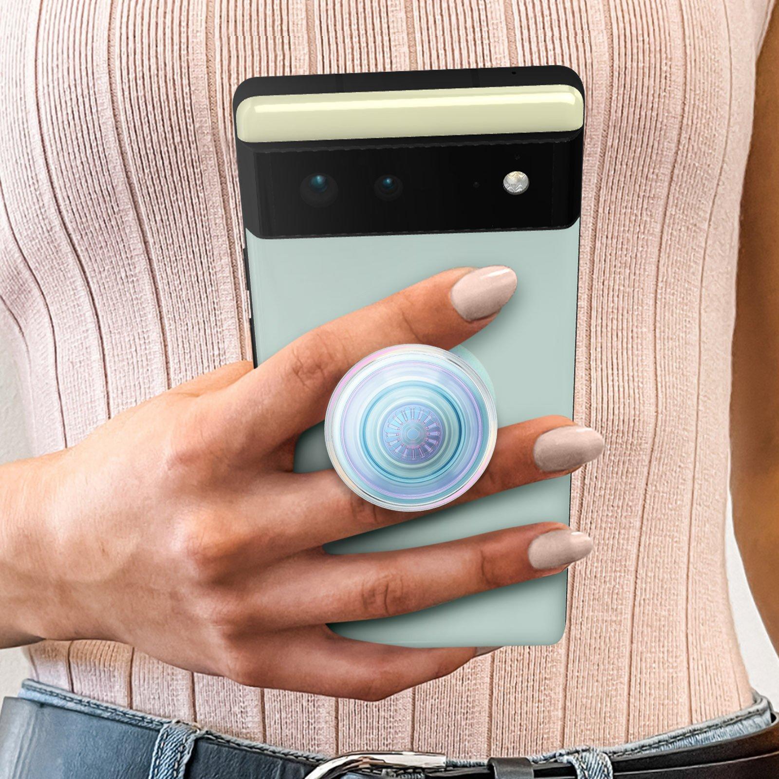 POPSOCKETS  Clear Iridescent PopGrip Handy-Griff 