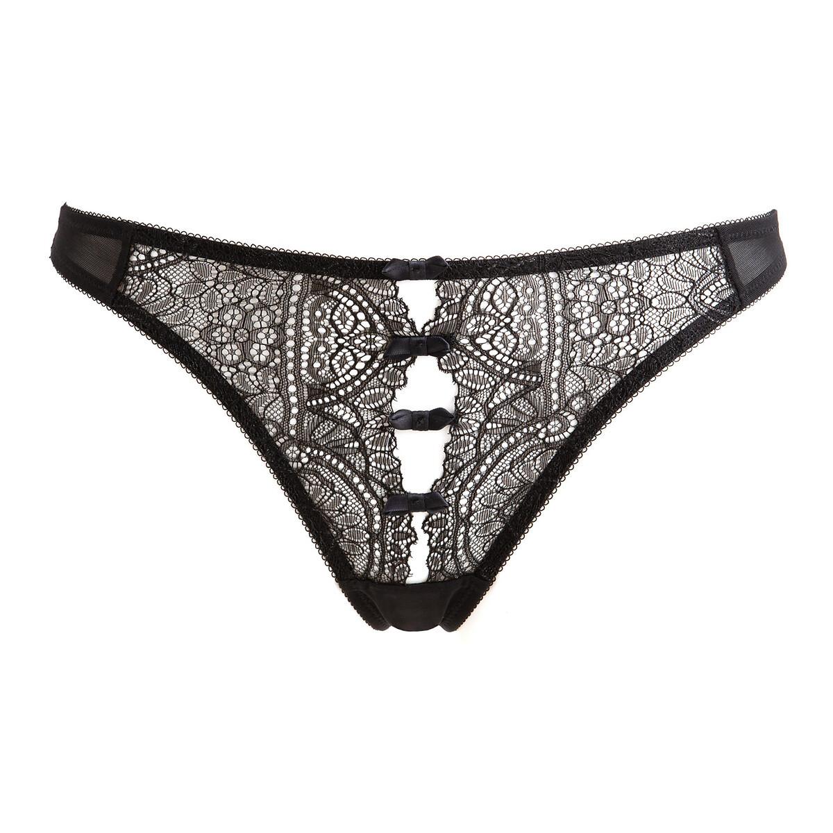 Image of String Ouvert Unisex Schwarz 40
