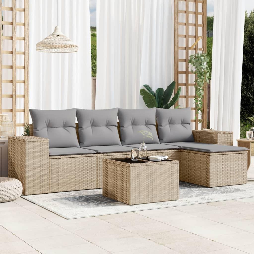 VidaXL Garten sofagarnitur poly-rattan  