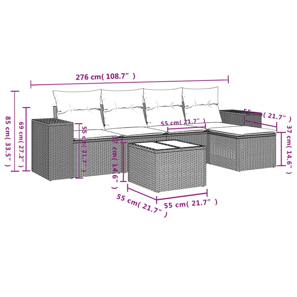 VidaXL Garten sofagarnitur poly-rattan  