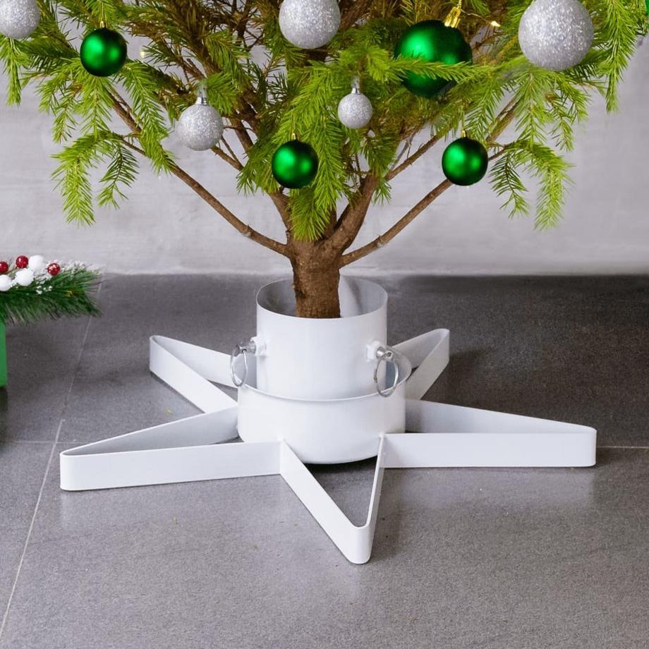 VidaXL Support d'arbre de noël métal  