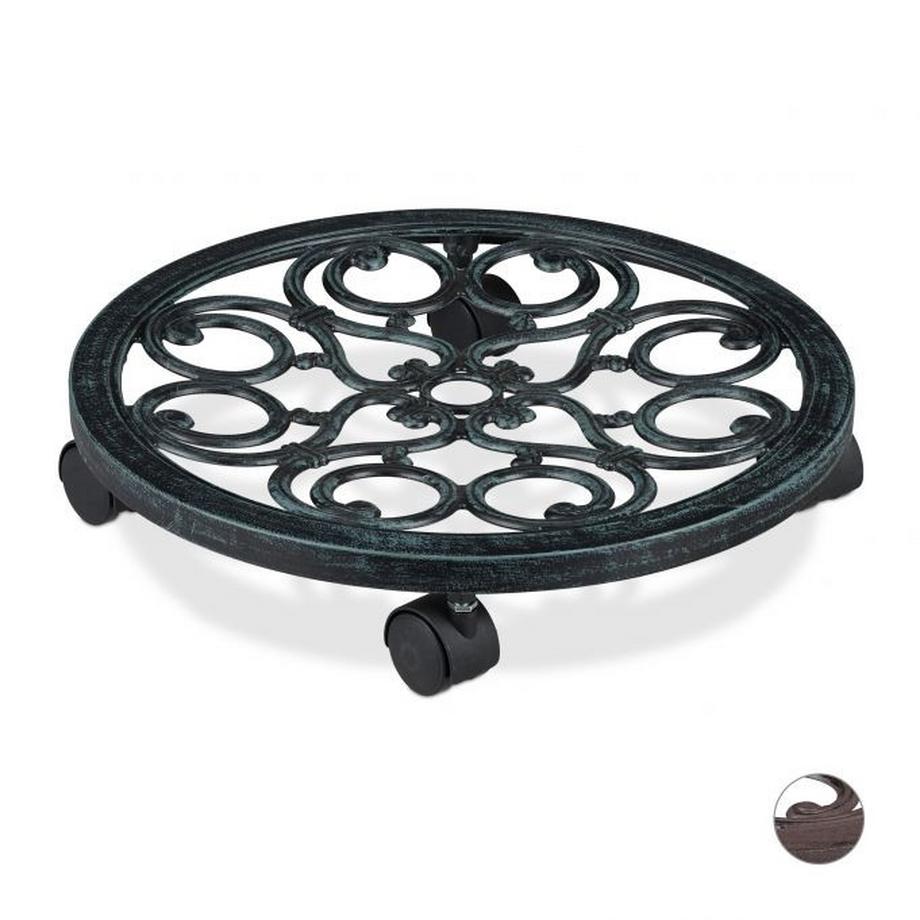 B2X Runder Rollteller für Topfpflanzen  