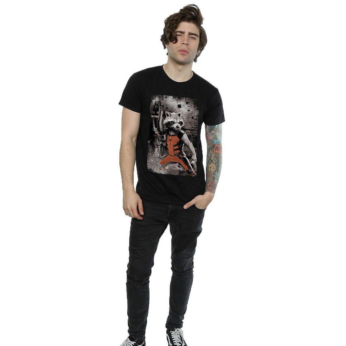 Guardians Of The Galaxy Standing Rocket Raccoon Bedrucktes T-Shirt  