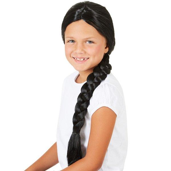 Tectake  Parrucca da bambini a treccia lunga 