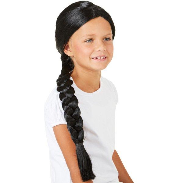 Tectake  Parrucca da bambini a treccia lunga 