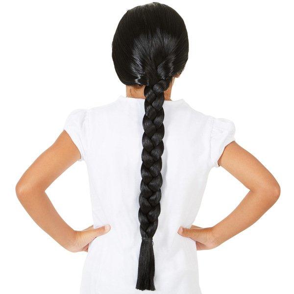 Tectake  Parrucca da bambini a treccia lunga 