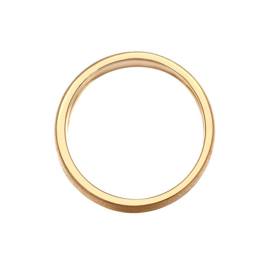Elli  Bague Femmes Bande Large Mat Brossé Basique 