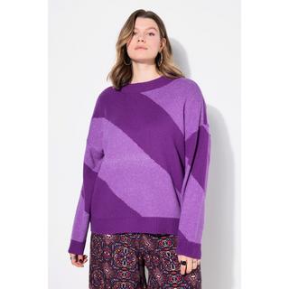 Studio Untold  Pull oversize, larges rayures en diagonale 