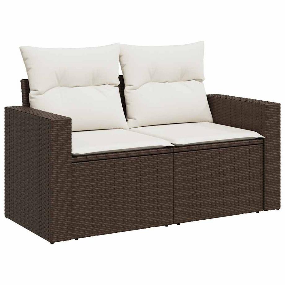 VidaXL set di divani da giardino Polirattan  
