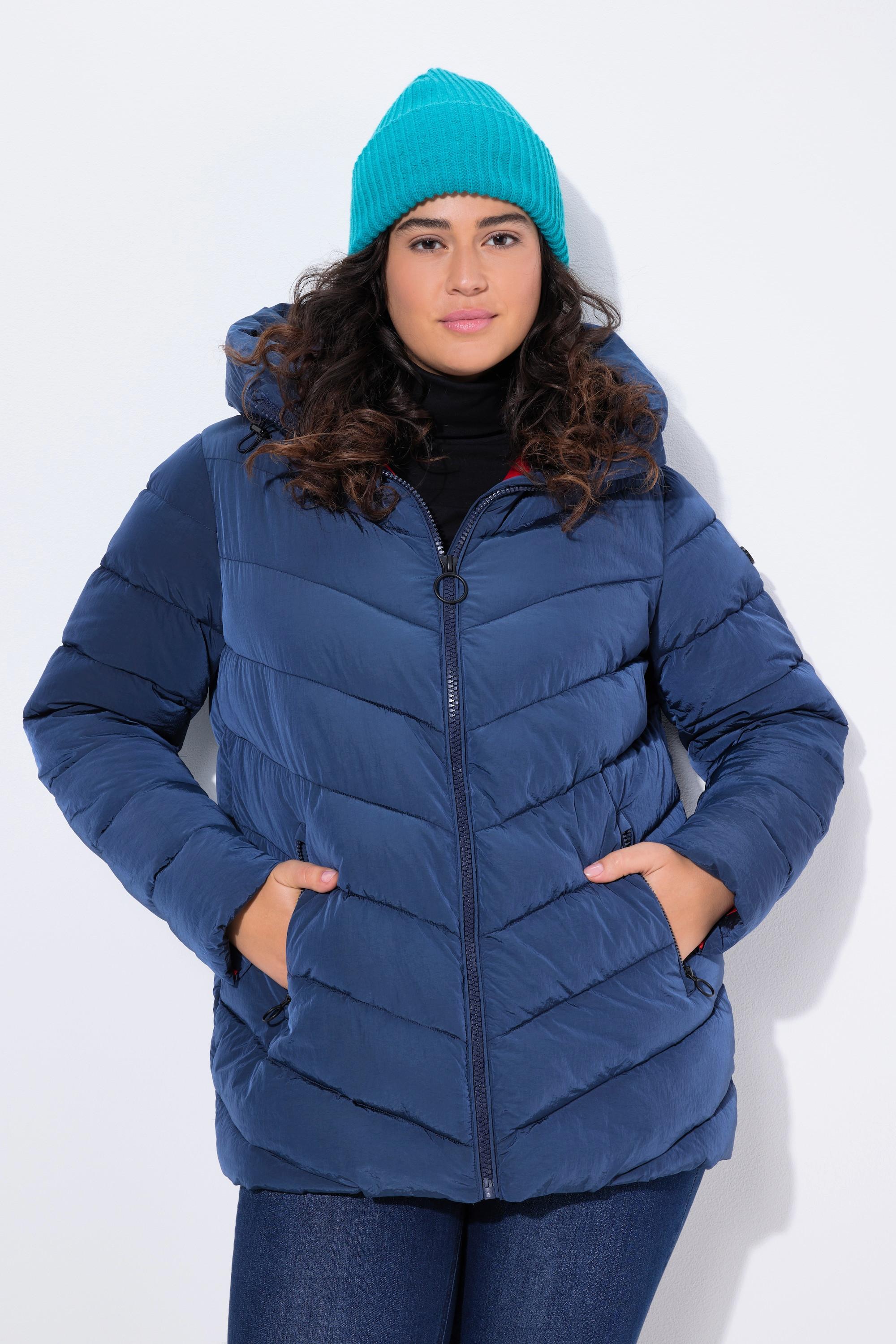 Ulla Popken HYPRAR Giacca Trapuntata Funzionale Idrorepellente Cappuccio  