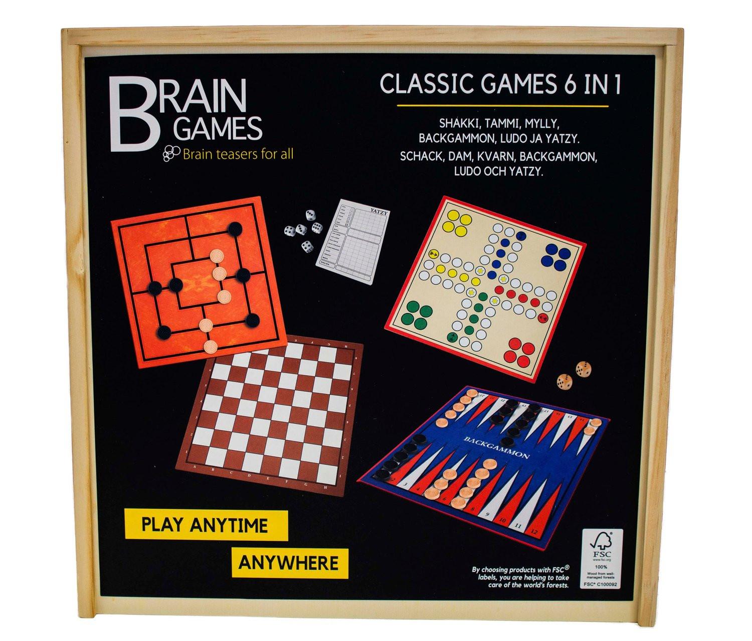 Brain Games  Giochi per la mente Giochi classici 6 in 1 