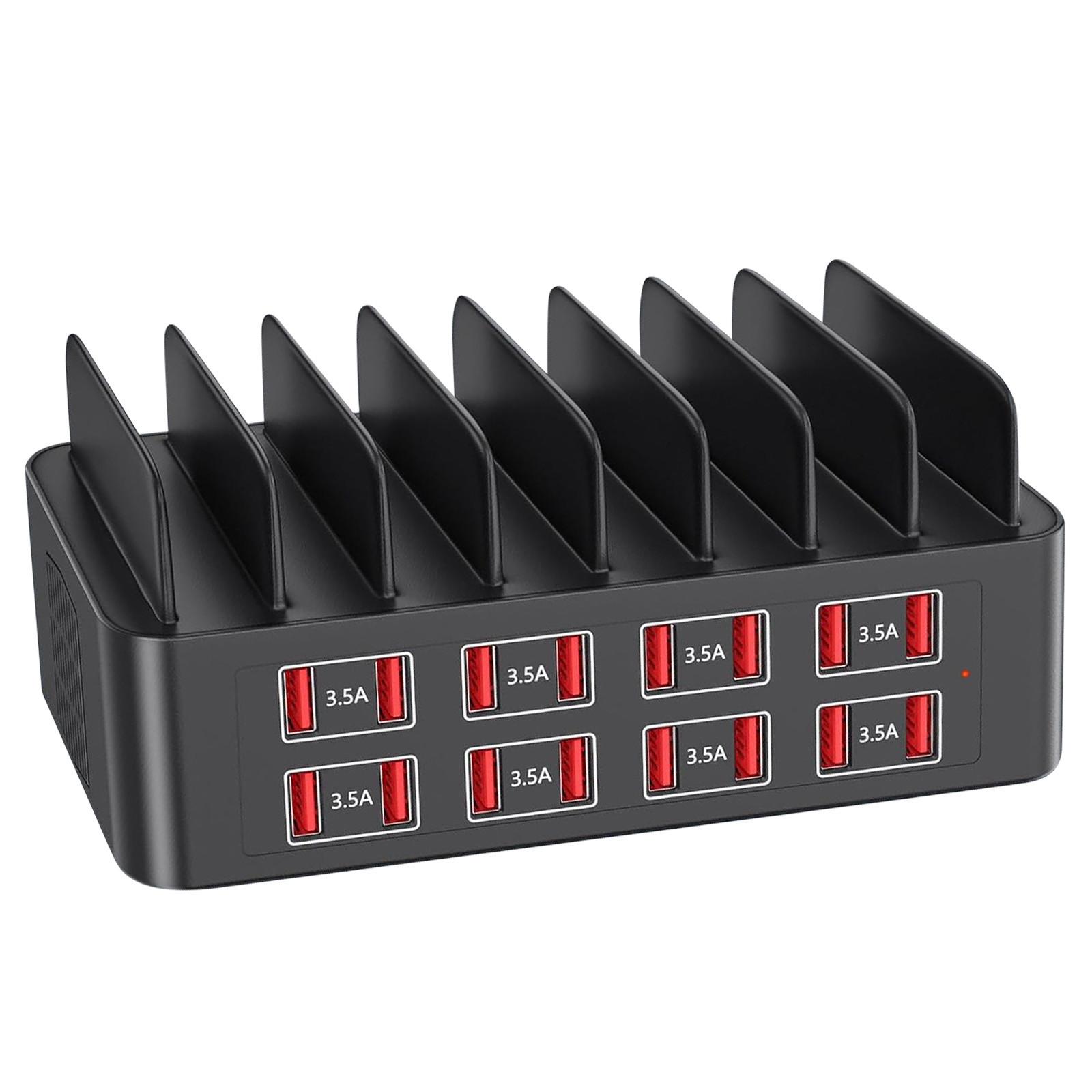 Avizar  Ladestation 150W 16 USB Schwarz 