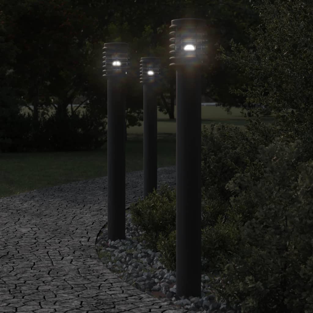 VidaXL Lampadaire d'extérieur acier inoxydable  