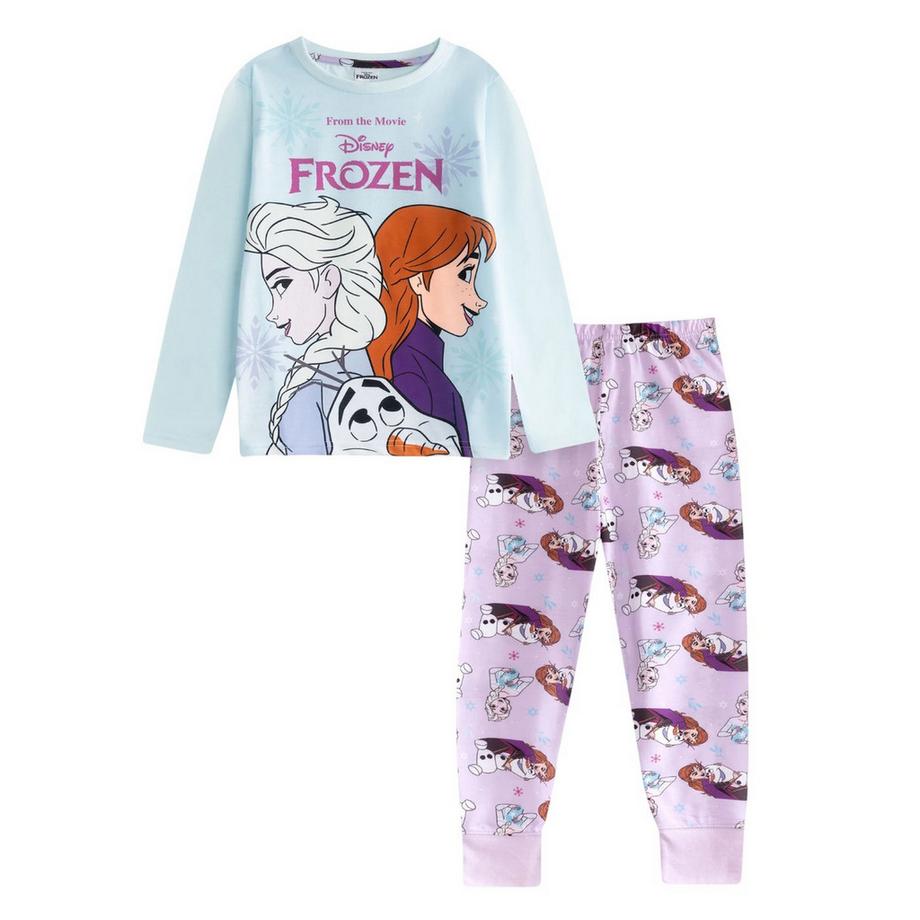 Set Pigiama Lungo Elsa Anna Olaf Ragazze