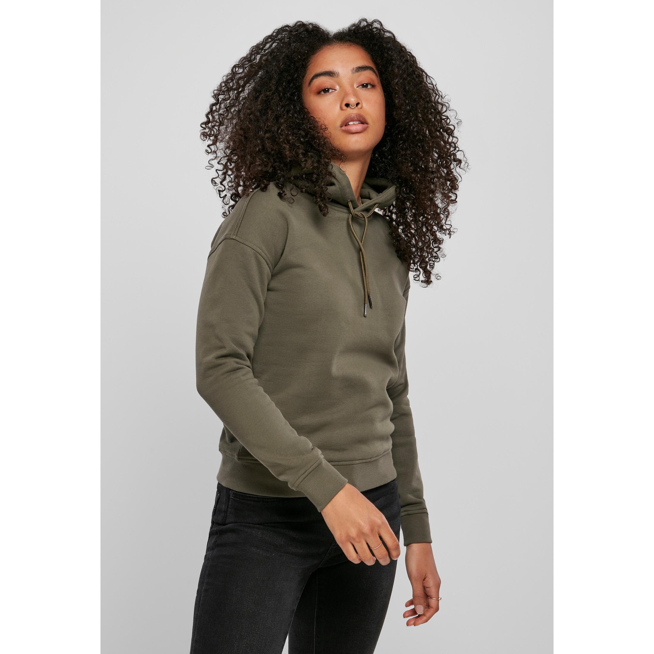 URBAN CLASSICS  kapuzenpullover, damen organic (grandes tailles) 