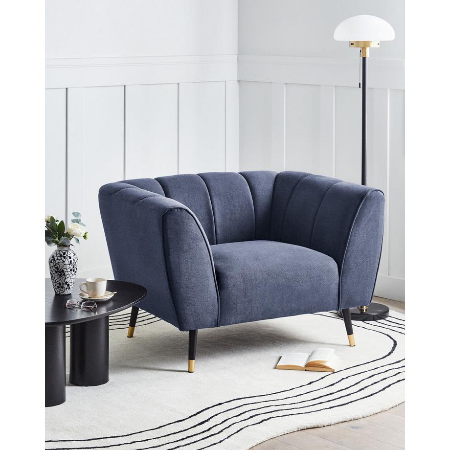 Beliani Fauteuil en Tissu Moderne ORSTA  