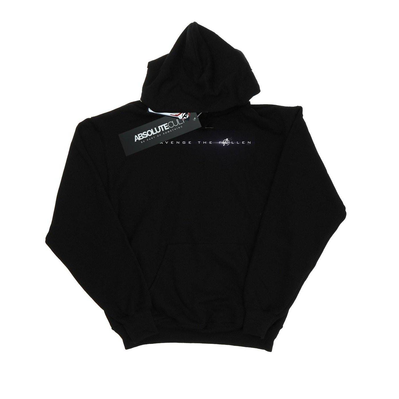 Image of Avengers Endgame Avenge The Fallen Text Kapuzenpullover Damen Schwarz L