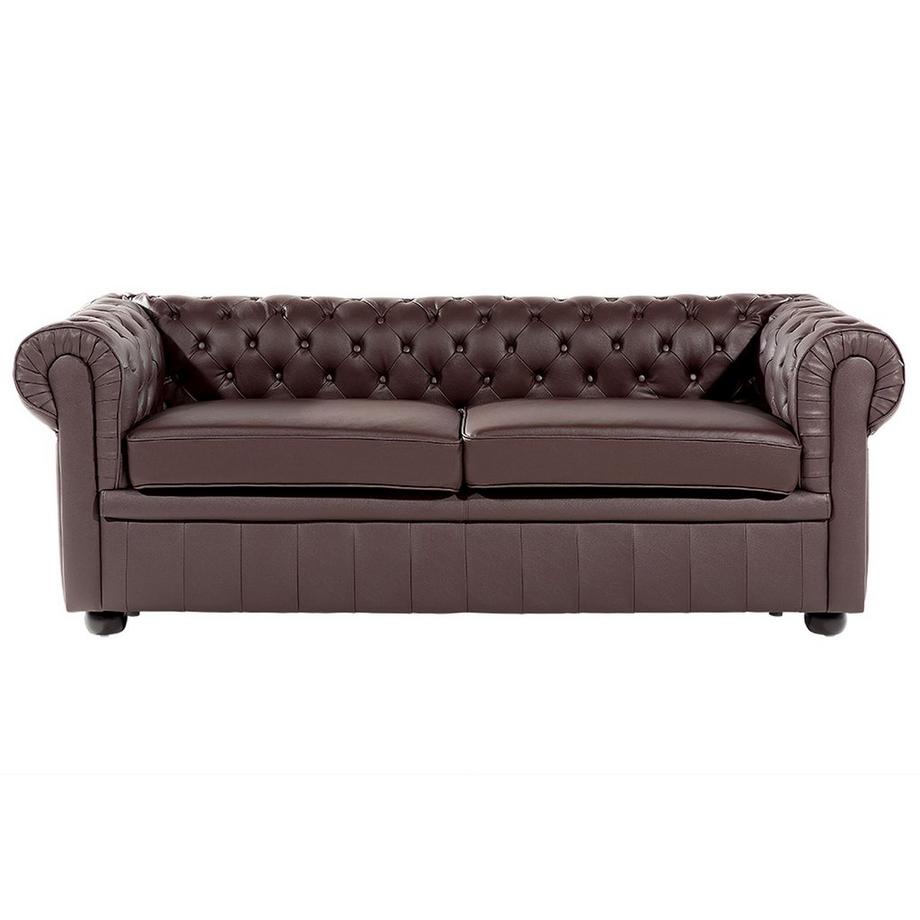 3 Sitzer Sofa aus Echtleder  CHESTERFIELD
