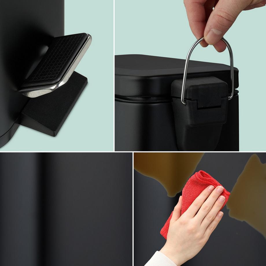 Northio Badezimmerabfallkorb 5 Liter Softclose  