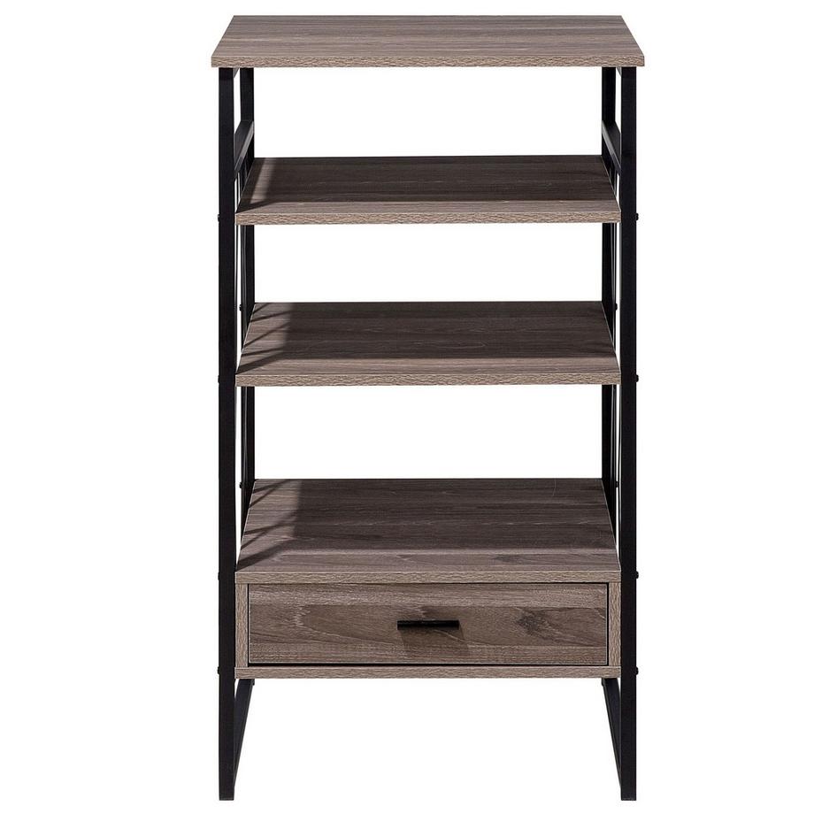 Beliani Regal mit 3 Ebenen aus Faserplatte Industriell KEENE  