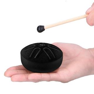 eStore  Mini Drum / Tongue Drum aus Stahl - 6 Töne - Schwarz 