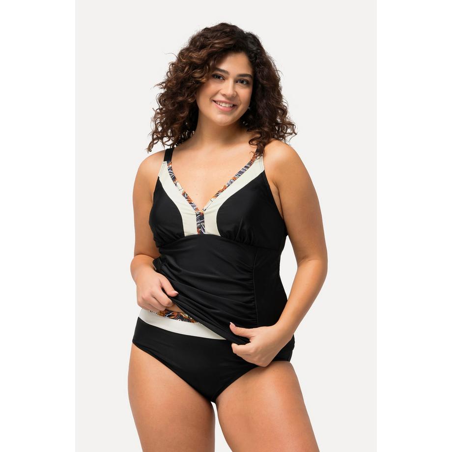 Ulla Popken Tankini Arricciatura Passamano Coppe Morbide  